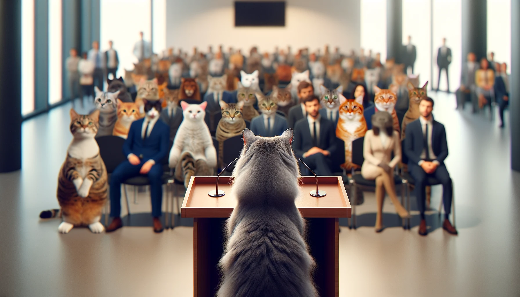 Public speaking event imagery
